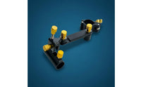 Fishing Box Corner Rod Holder Sturdy Duty Double Rod Turret Mount Fishing Pole Holder Easy Assembly Lightweight