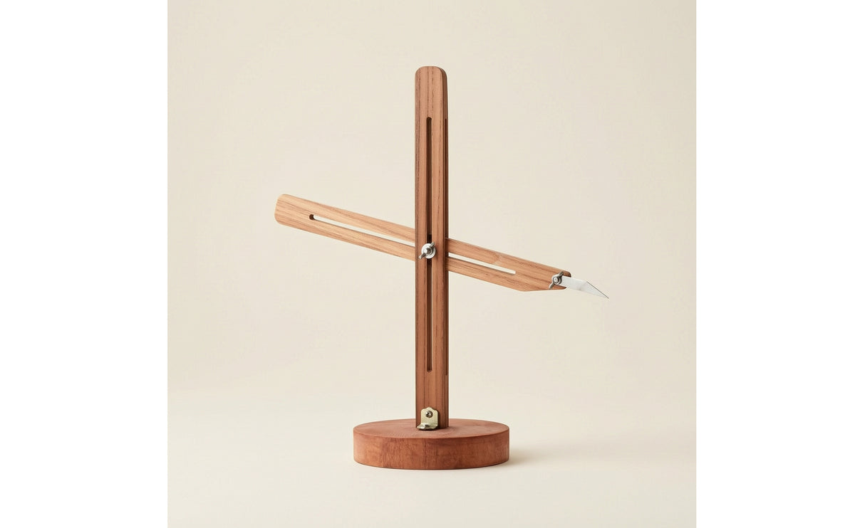 Pottery Throwing Gauge with double Arms Stable Pottery Wheel Positioning Tool Compact Clay Measuring Gauge for Potters