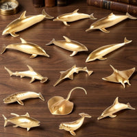 14 Pieces Gold Animal Figurines Shiny Plastic Animal Models Miniature Toy Animals Small for Collectors, Kids, Tabletop Decoration, Desk Display, Classroom