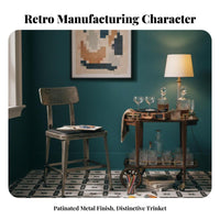 mechanical aesthetic Metal Stool with rear support Vintage Design Lowrear support Metal Stool Commercial Grade Counter Chair sturdy Construction for Restaurateurs, Interior Designers, Restaurant, Bistro, Kitchen, Patio