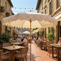 Rope-Pull Parasol Pale Parasol Central Pole for Outdoors