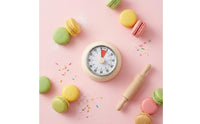 Cooking Timer Mechanical Kitchen Timer Magnetic Kitchen Timer Countdown Timer Manual Wind-up Timer Durable Metal Body Suitable for Baking Cooking Study