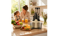 Slow Juicer Vertical Cold Press Juicer Juice Extractor Compact Appliance Countertop for Families, Kitchen, Breakfast