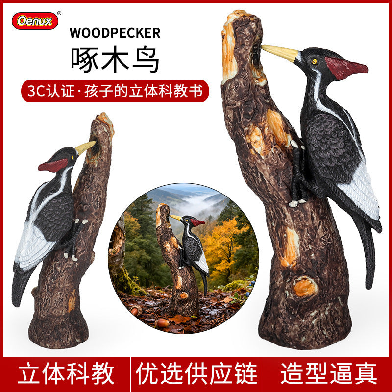 Solid Plastic Animal Model Toy - Cassowary Bird Figure for Kids
