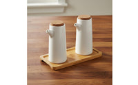 Japanese Design Seasoning Set Seasoning Containers Minimalist Design Ceramic Condiment Set for Dining Table