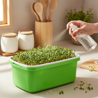 Hydroponic Seed Sprouter Tray Kit for Home Gardening, Bean Sprout Growing System