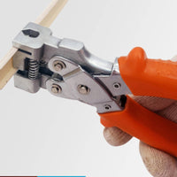 Hemming Plier with Return Ergonomic Straight-Jaw Forming Pliers Portable Hand Seamer for Home Handypersons