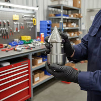 Rotary Nozzle with Ceramic Outlet Rotating Stainless Steel tube Cleaning Nozzle Industrial for Plumbers