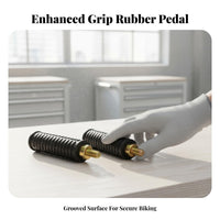 2 Pieces Electric Bike Footrest Anti-Slip Design Rear Passenger Foot Pegs Rear Foot Pegs Long-Lasting Aluminum Alloy