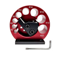 Aluminum Alloy Adjustable Drill Dowel Tool Multiple Size Holes Wood Rod Shaper Carbide Blade Adjustable Dowel Jig Wear-Resistant for Woodworking