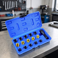 Spark Plug Thread Repair Tool Kit Deep-Seated Spark Plug Thread Repair Kit High-Speed Steel for Garage