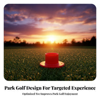 4 Pieces Flat Base Rubber Golf Tee Mounting Holes Park Golf Tee Holder
