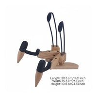 Anti-Scratch Padding Solid Wood Instrument Holder Universal Wooden Electric Guitar Stand Foldable Guitar Floor Stand for Musicians