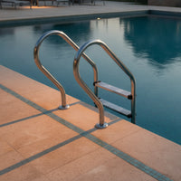5-Step Pool Ladder Resistant Stainless Steel Pool Ladder Heavy Duty for Hotels, in-Ground Pools