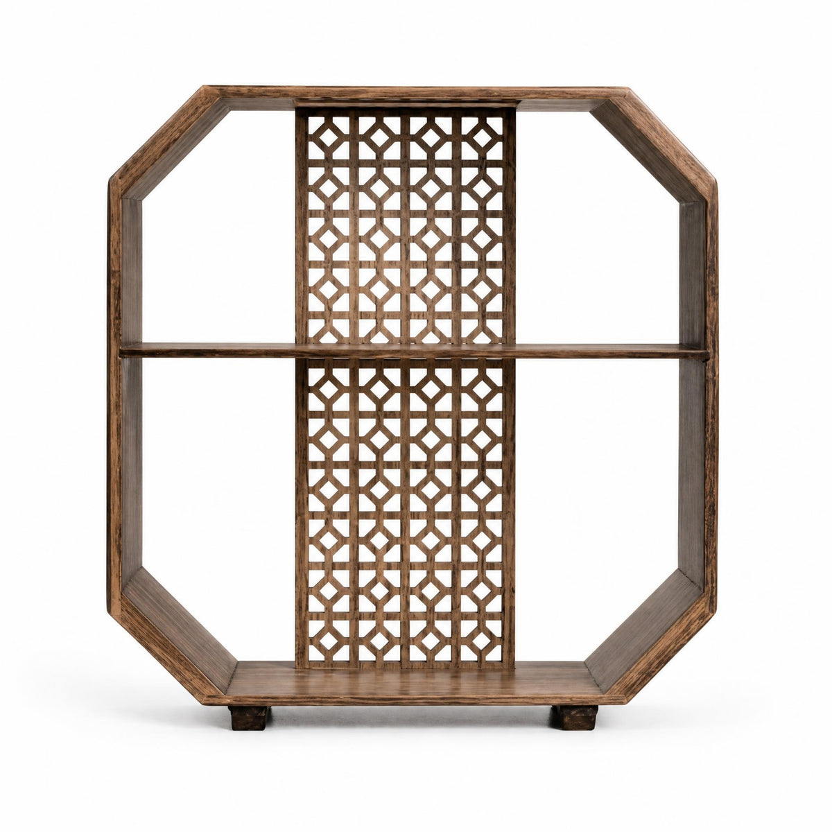 Tabletop Display Shelf Rustic Wooden Display Shelf Smooth Surface