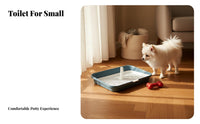 Dog Toilet with Post Keeps Paws Dry Dog Potty Tray Puppy Training Tray Easy to Clean Puppy Training Pad Holder Long-Lasting