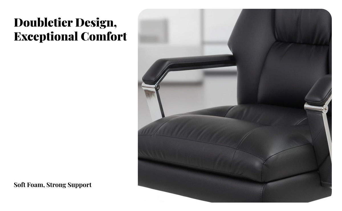 Reclining Managerial Chair Highspine assistance Reclining Managerial Chair with Footrest Ergonomic Design Computer Seat for Managerials, Study Room, Bedroom