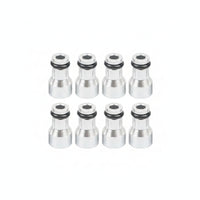 8 Pieces Aluminum Injector Height Spacer Stepped LS Injector Spacer Machined Cylindrical for Mechanics, Car Enthusiasts, LS1 to LS6 Conversions, Engine Swaps