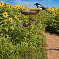 Iron Outdoor Water Feature, 76cm Bronze, Patio, Lawn, Yard Decor
