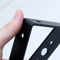 Camera Tripod Bracket, L-Bracket Wall Mount for Vertical/Horizontal Shooting, Polished Cold Rolled Steel, White