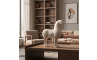 Horse Figurine Distressed Horse Sculpture Handcrafted Ornament for Art Collectors, Living Room, Entryway, Bookshelf