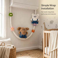 Decorative Rope Wrap Kit for Pipes with Ornaments