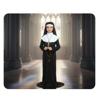 Girls Religious Habit Loose Fit Girl's Catholic Sister Robe Classic Design Kids Nun Costume