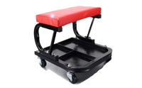 Repair Specialist Stool with Tool Tray Rolling Stool with Storage Wear-Resistant Garage Seat for Car Cleaners