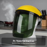 Anti-Splash Head-Mounted Face Visor Lightweight Full Face Visor Adjustable Headband for Welders, Professionals, Cutting, Kitchen, Workshop
