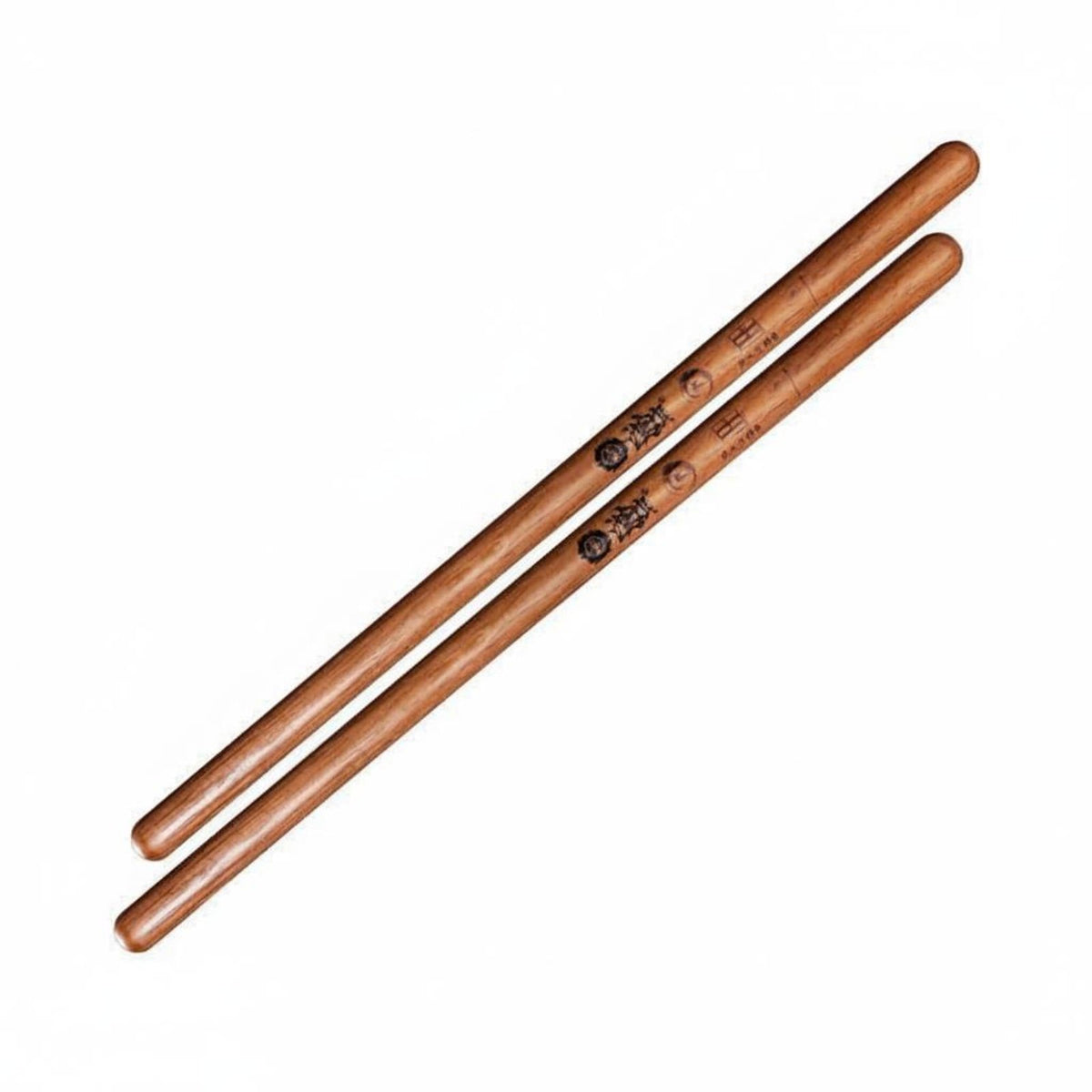 2 Pieces Chinese Drum Sticks Engraved Model Solid Wood Drum Mallets Engraved Design Traditional Percussion Mallets for Drummers, Performance