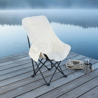 Stable Frame High-Back Moon Chair Oversized Outdoor Seat for Sketching