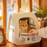 Cat Backpack Carrier and Pet Carrier Backpack, Oxford Dog Backpack Carrier for Small Dogs, Top Opening Travel Hiking Car Pet Carrier Design