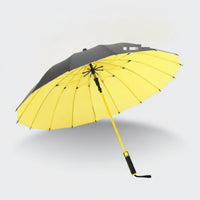 Straight-Shaft Automatic Umbrella with Sleeve Large 16-Rib Umbrella Long-Lasting Quick-Drying for Commuters, Golfers, Golf