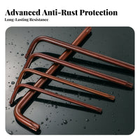 9 Pieces 90-Degree Angle D Hexalobular Key Set High Hardness Hexalobular Wrench Set Heat Treated Hand Tool for Mechanics, Professionals, Workshop