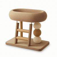 Cat Furniture with Bed Multi Level Cat Scratching Surface with Bed Comfortable Furniture for Living Room, Apartment