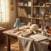 DIY Doll Supple Soft Velvet Textile Blank Doll for Crafters, Hobbyists