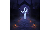 8FT Inflatable Specter with LED Giant Halloween Inflatable with Lights Self-Inflating Specter Built-in Lighting for Yard