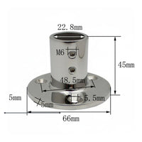 Mirror Polished Finish 90 Degree Rail Base 90 Degree Rail Fitting Heavy Duty for Boats, Yachts