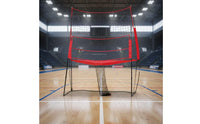 Volleyball Practice Net Freestanding Volleyball Net with Metal Frame Height-Adjustable for Backyard, School