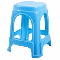Non-Slip Design Stackable Plastic Stool Space-Saving Stackable Backless Stool Heavy-Duty Household Furniture Sturdy Construction for Families, Party Guests, Living Room, Small Apartments, Classroom, Office