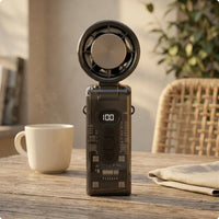 Foldable Handheld Fan Neck Strap Portable Cooling