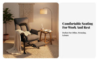 Lay-Flat Recline Reclining Computer Chair with Footrest Ergonomic Design Highspine pivot Chair with Footrest Adjustable Headrest Professional Seating Lumbar Support for Remote Workers, Students, Adults, Study Room, Relaxing, Studying, Bedroom