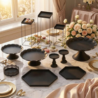 Cake Stand Set Sturdy Dessert Display Stands Tiered Serving Tray for Birthday Parties