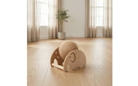 Sisal Cat Scratching Toy with Wooden Frame Natural Cat Scratching Ball Stable Interactive for Living Room