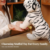 Stuffed Tiger Toy Great Gift Thought Tiger Stuffed Ie Doll Home Decoration Cute Design Non-Shedding for Children, Playroom