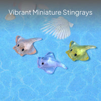 Mini Manta Ray Resin Aquarium Ornaments