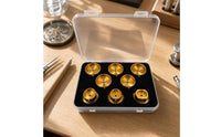 8 Pieces Watch Movement Holder Set with Storage Case Stable Watch Movement Holder Metal for Hobbyists
