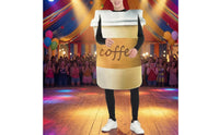 Coffee Cup Costume Full-Body Cup-Shaped Costume Rounded Cylindrical for Adults