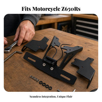 Short Tail License Plate Bracket Matte Black Rear License Plate Bracket Vehicle Accessory Mounting Hardware Wiring Leads