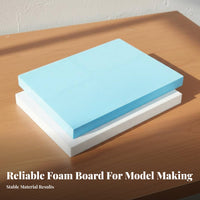 Firm-Density Foam Board Easy to Cut Architectural Model Material Smooth Surface Diorama Building Foam for Model Makers, Hobbyists, Dioramas, Sculpting